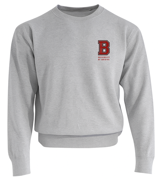 University of Bristol Varsity 'B' Grey Sweatshirt