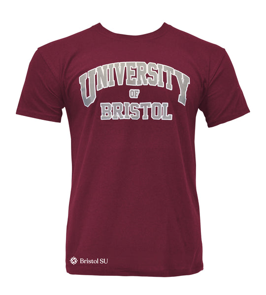 Fairtrade Organic University T-Shirt - Burgundy