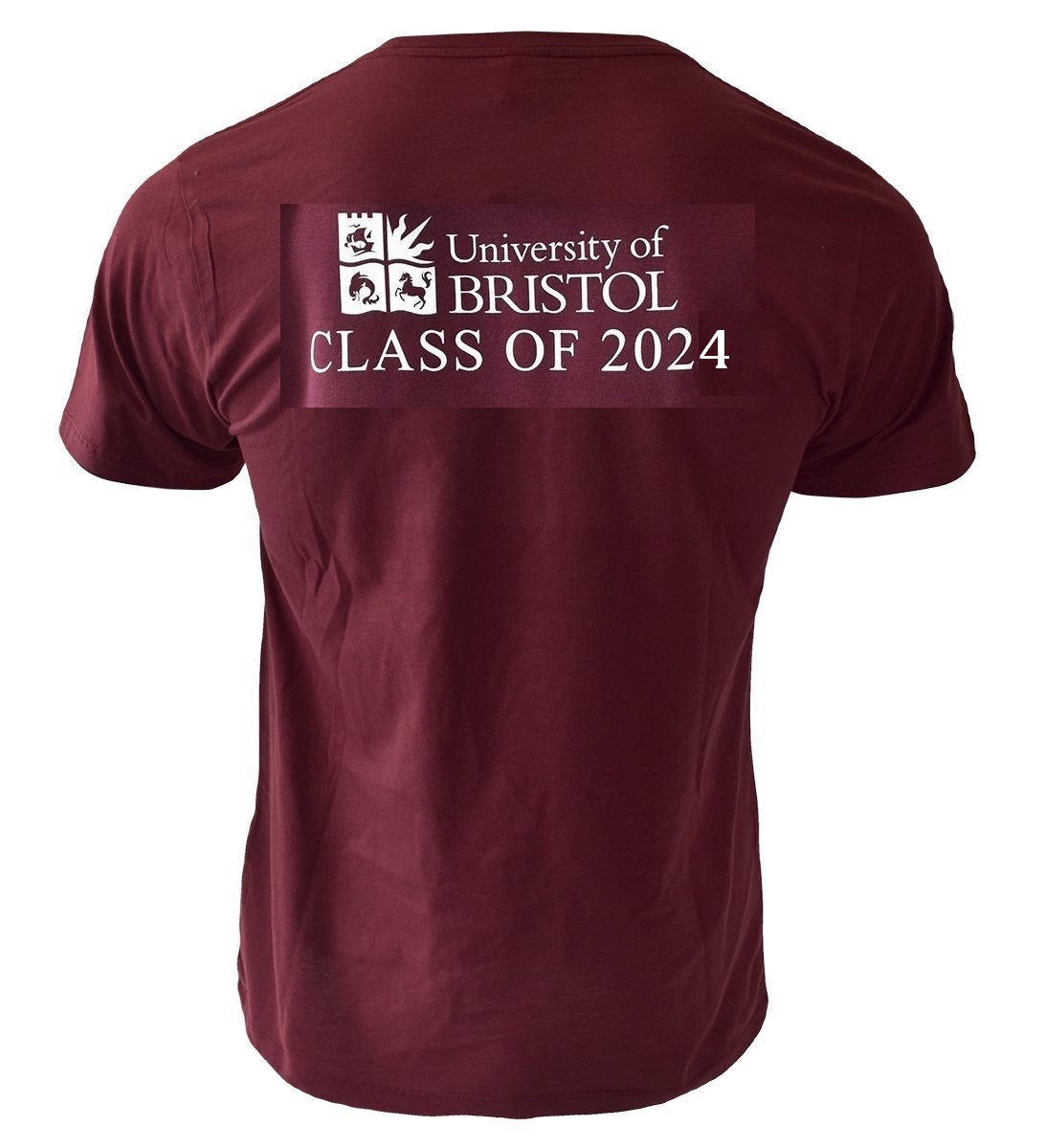 Class of 2024 Crested Graduation T-shirt in Burgundy