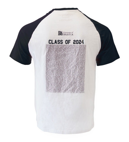Class of 2024 T-Shirt with Graduates Names on the Back