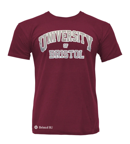 Classic University T-Shirt  - Burgundy