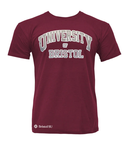 Classic University T-Shirt  - Burgundy