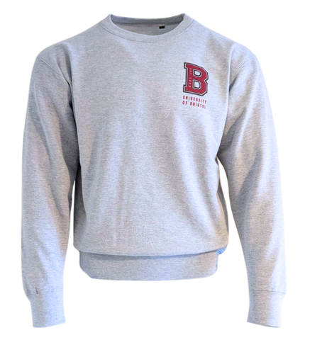 University of Bristol Varsity 'B' Grey Sweatshirt