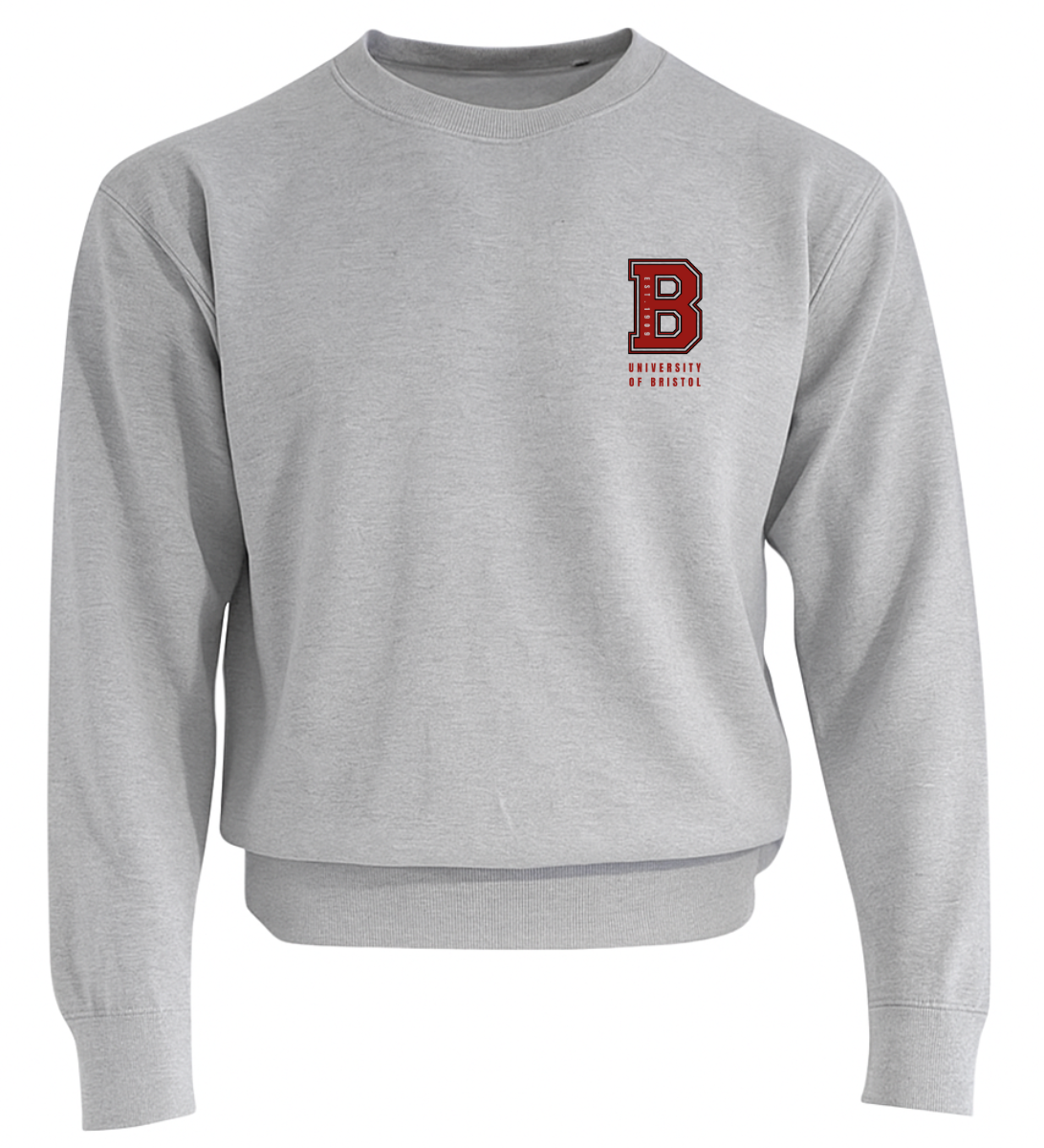 University of Bristol Varsity 'B' Grey Sweatshirt