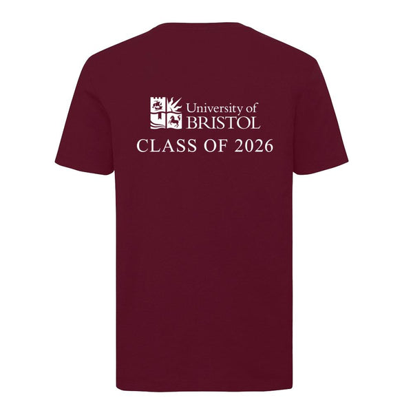 Graduation T-Shirt - Organic Burgundy - Class of 2026