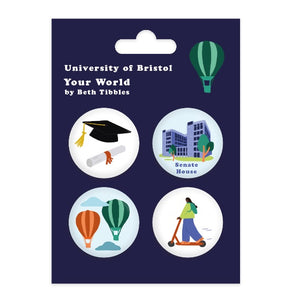 Bristol - Your World Collection - Set of 4 Badges