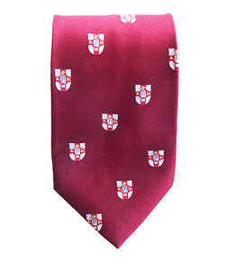 Crested Tie Maroon