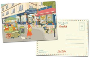 Clare Phillips Postcard - Clifton Village