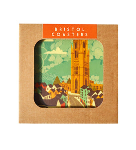 Emy Lou Holmes Bristol Coasters - (Red set of 4)