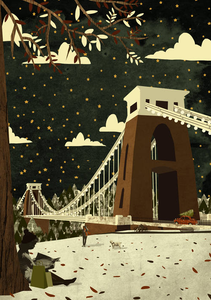 Emy Lou Holmes - Clifton Suspension Bridge View Christmas Card