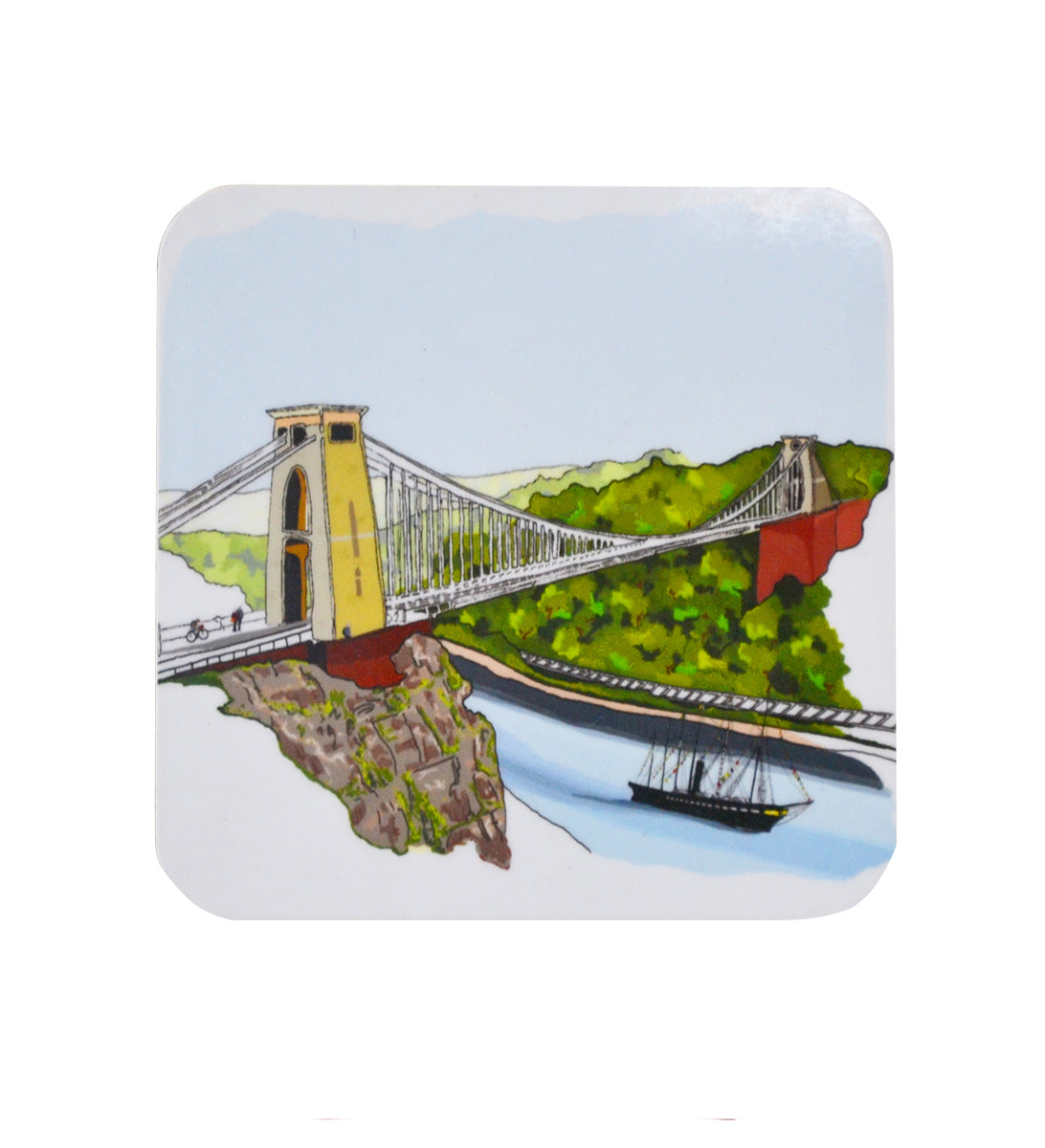 Alice Rolfe Coaster - Clifton Suspension Bridge with SS Great Britain