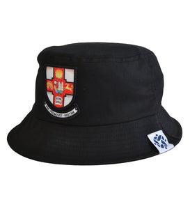 Crested Bucket Hat - Black