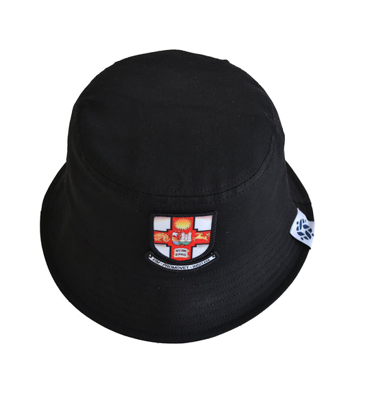 Crested Bucket Hat - Black