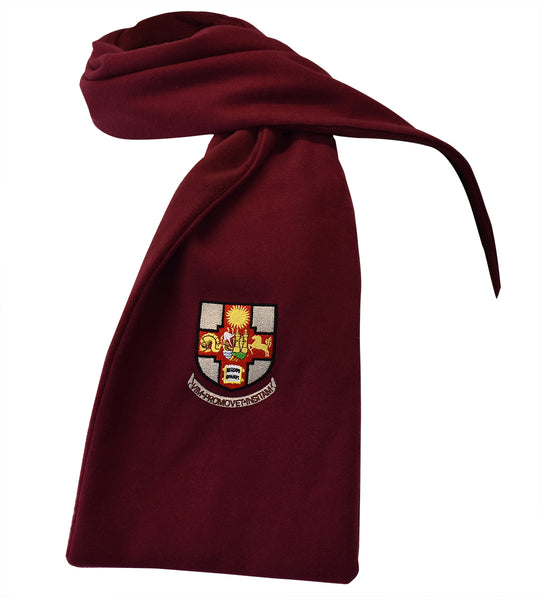 Crested Scarf - Maroon